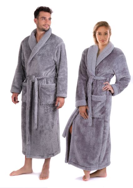 ALTA dlouhý unisex župan se šálovým límcem